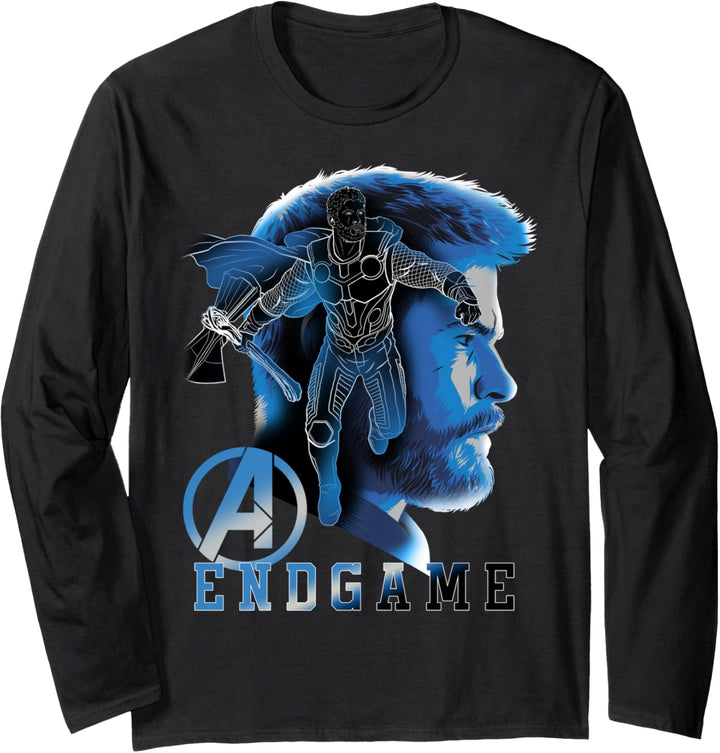 Marvel Avengers: Endgame Thor Profile Langarmshirt