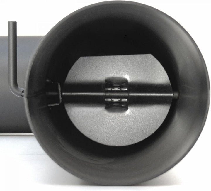 raik Rauchrohr Ofenrohr Set 150 mm einteilig gussgrau 90 Grad Bogen gezogen 2 mm Stahl Senotherm Lac