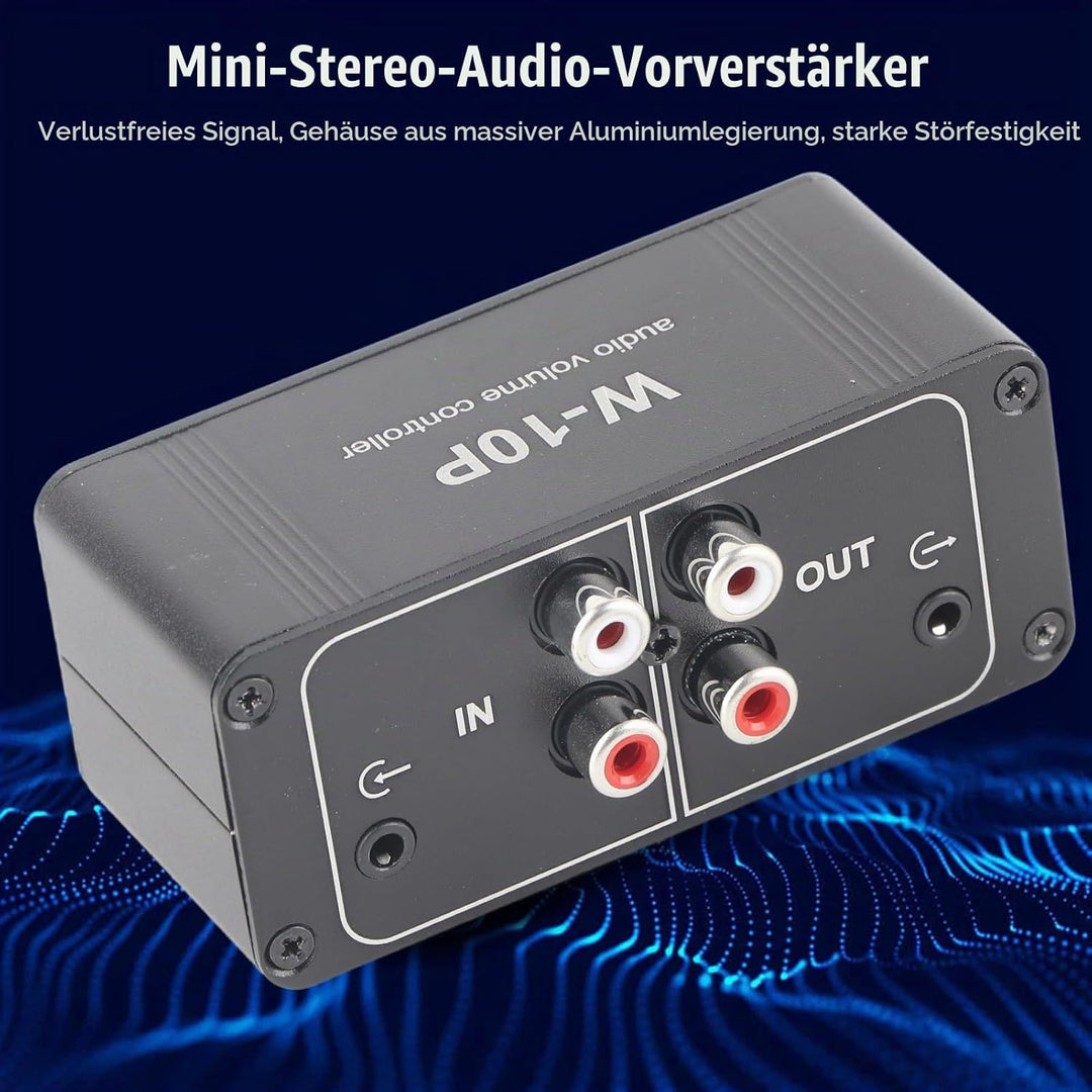 Mini-Stereo-Vorverstärker Kopfhörerverstärker Lautstärkeregler Stereo-Umschaltbox mit 3,5-mm-Klinken