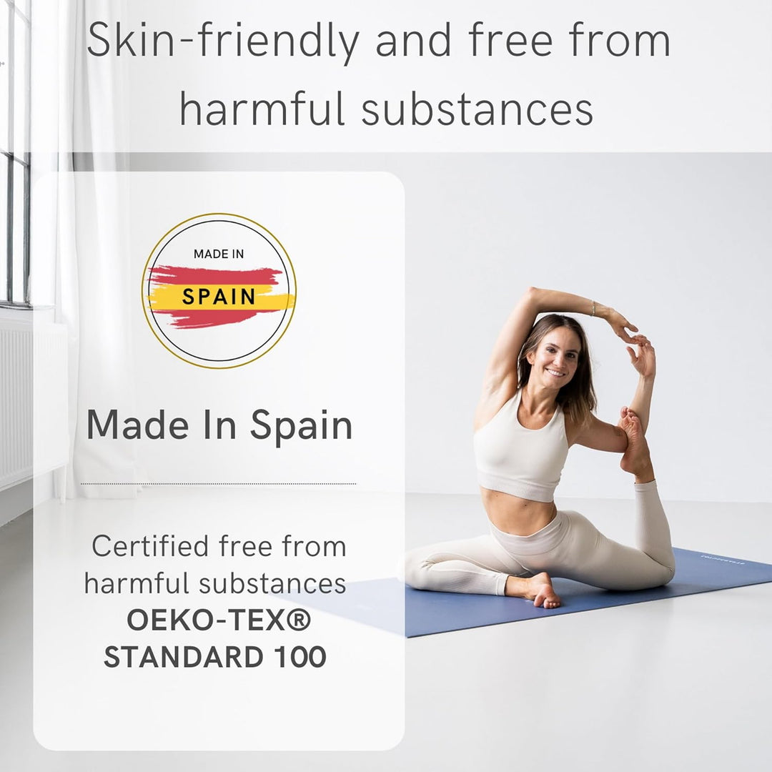 LOTUSCRAFTS Arise Yogamatte rutschfest, Made In Spain, Yoga Matte aus Naturkautschuk, 185 x 65 x 0,4