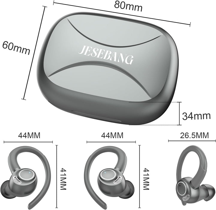 Bluetooth Kopfhörer Sport, in Ear Kopfhörer Kabellos Bluetooth 5.3 mit HD Mic, Herausragender Sound,