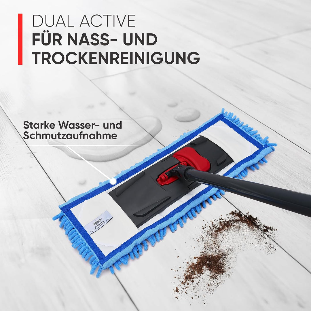 Wischmopp Bezug für Nass &amp; Trockenreinigung - Bodenwischer, Wischbezug von WOWtowelz – 50 cm Variant