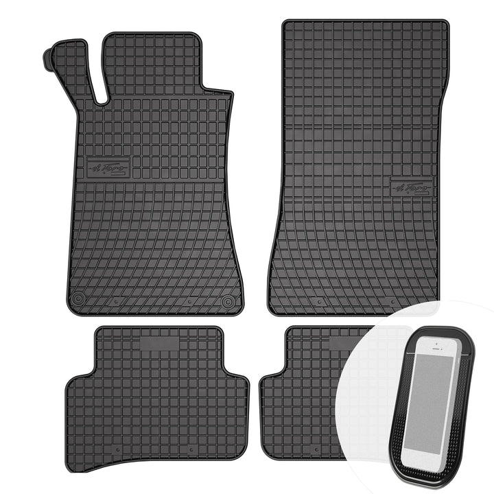 Gummimatten Auto Fussmatten Gummi Automatten Passgenau 4-teilig Set - passend für Mercedes C Klasse