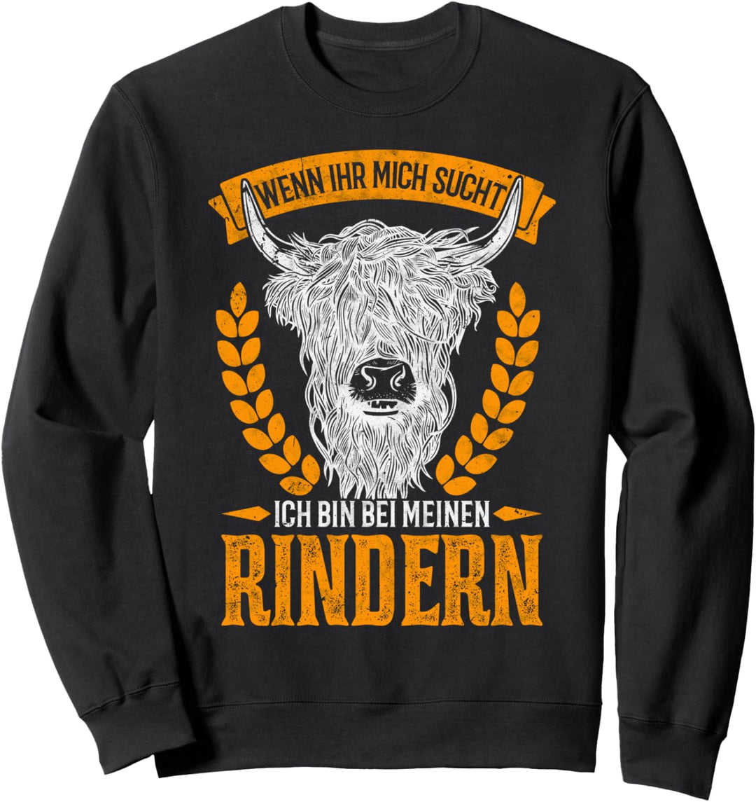Hochlandrind Scottish Highland Cattle Rinder Sweatshirt