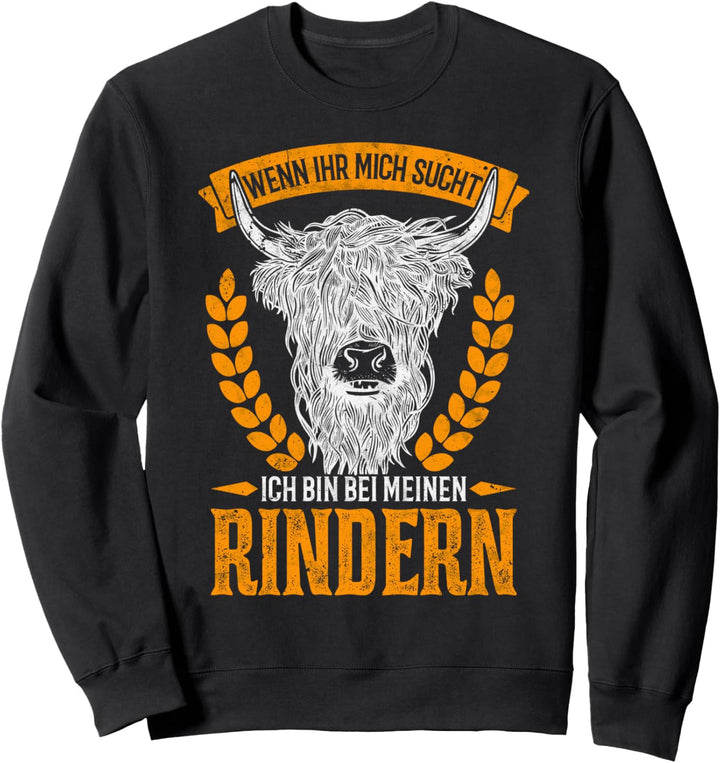Hochlandrind Scottish Highland Cattle Rinder Sweatshirt