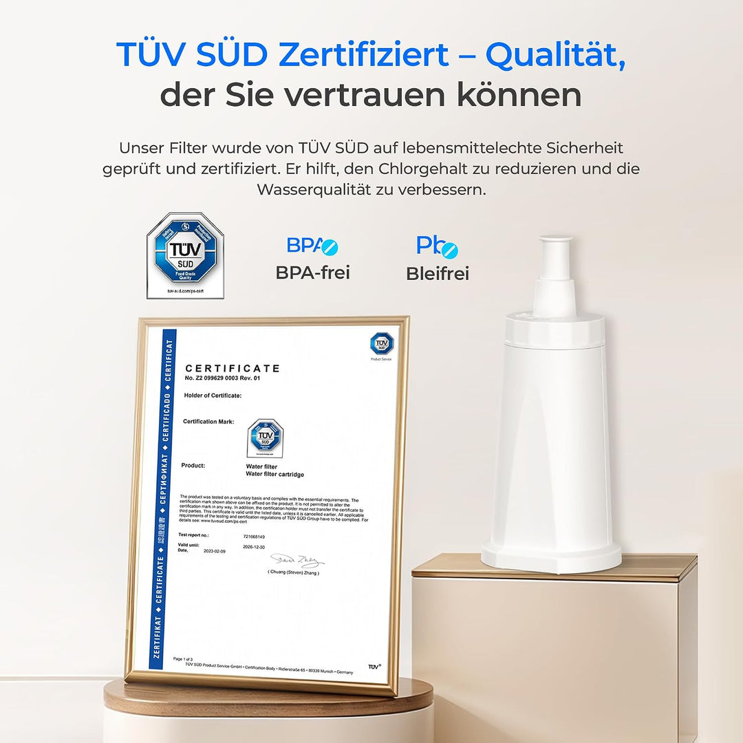 Waterdrop Filter, Ersatz für Sage® Barista Express Pro Wasserfilter, BES008, SES008/SES810/SES875/SE
