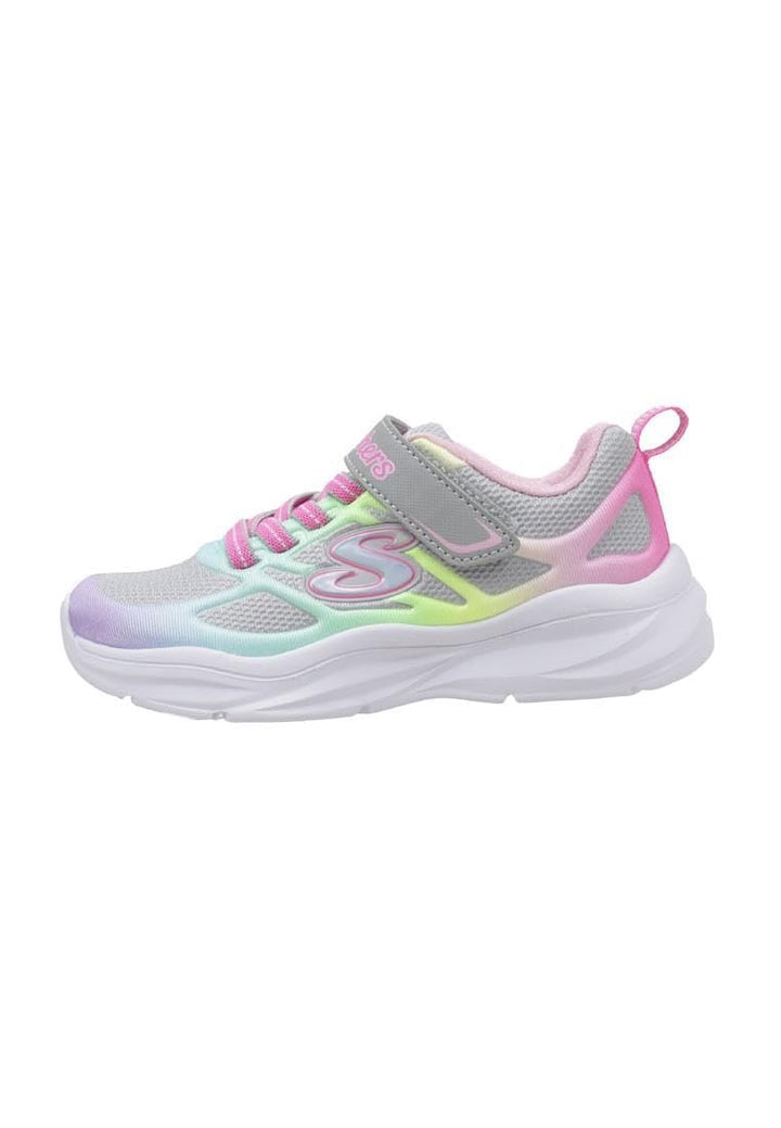 Skechers Mädchen Power Jams Sneaker 27 EU Gray Mesh Multi Trim, 27 EU Gray Mesh Multi Trim