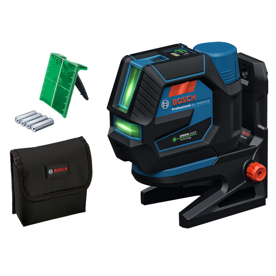 Bosch Professional Kombilaser GCL 12V-50-22 CG (Arbeitsbereich von bis zu 50 m mit Empfänger, Dual P