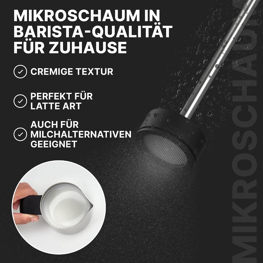 Subminimal NanoFoamer White Special Edition Lithium Handheld Milk Foamer; Make Premium Microfoamed M