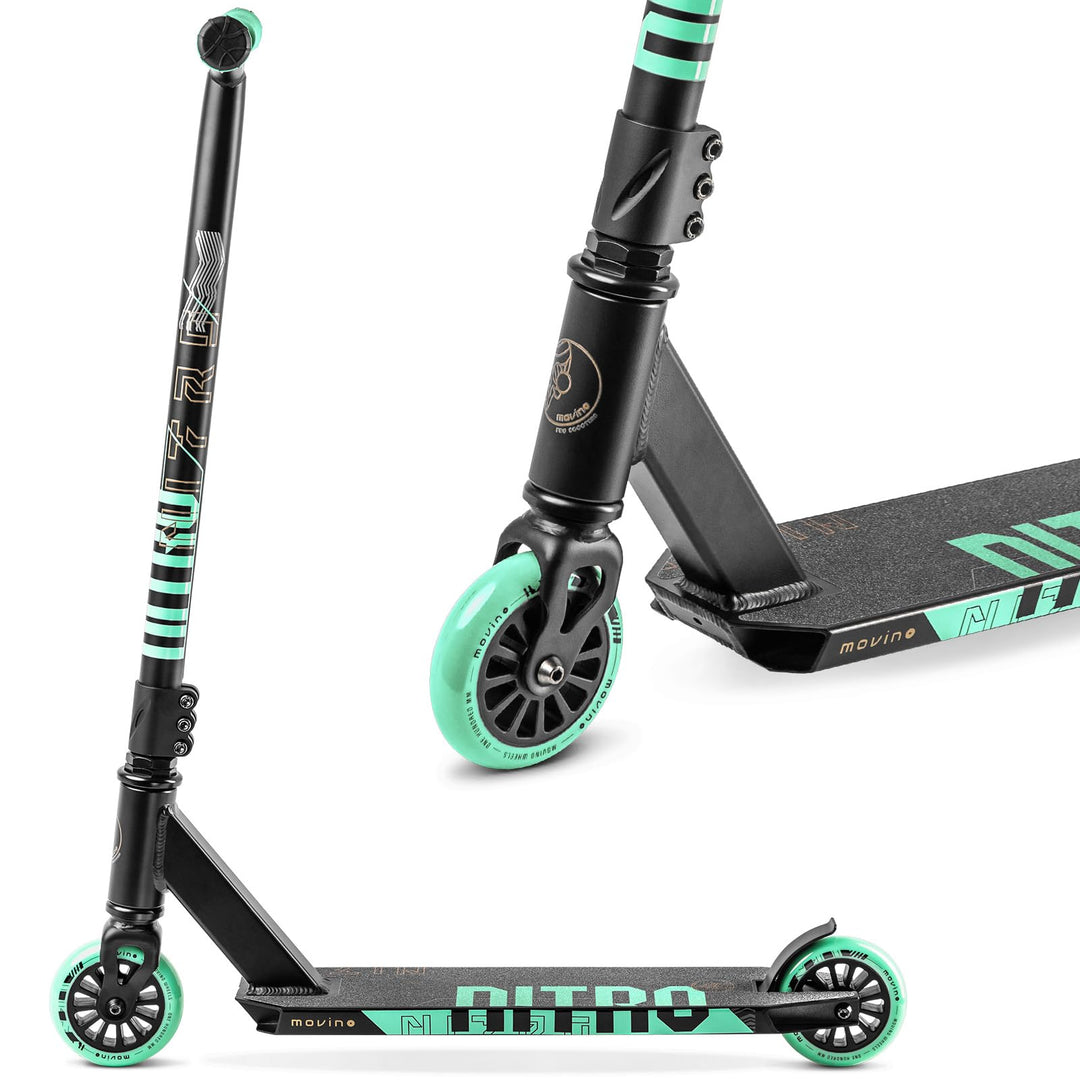 Movino Stunt Scooter Stunt Roller Kickscooter Professioneller Freestyle Roller Trick Roller ABEC 9 K