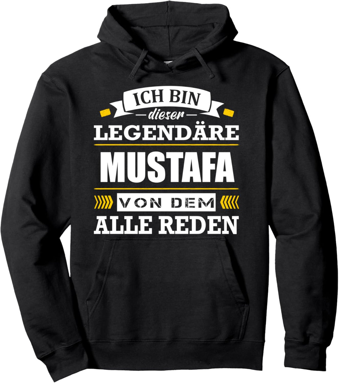 Name Mustafa Vorname Namensgeschenke Namenstag Fun Pullover Hoodie