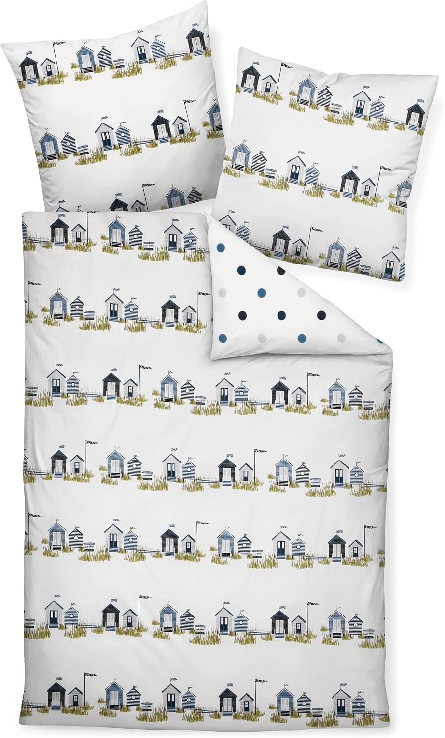 Janine Design Seersucker Bettwäsche Tango 2174-21 paradierot 1 Bettbezug 155 x 220 cm + 1 Kissenbezu