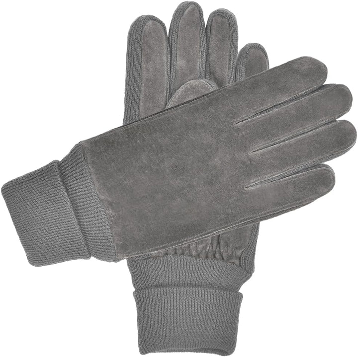 Harssidanzar Damen Winter Wildleder Handschuhe Thermal Wolle Fleece gefüttert Outdoor Wärme SL024EU