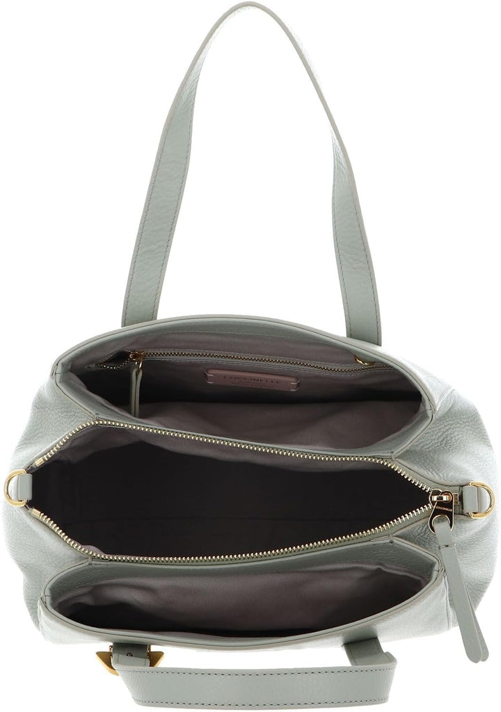 Coccinelle Leder Handtasche Umhängetasche Gleen Handbag Grained Leather Celadon Green Einheitsgrösse