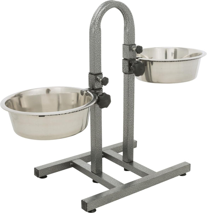 Trixie 2497 Hundebar, separat höhenverstellbar, 2 × 2,8 l/ø24 cm 2 Stück (1er Pack), 2 Stück (1er Pa