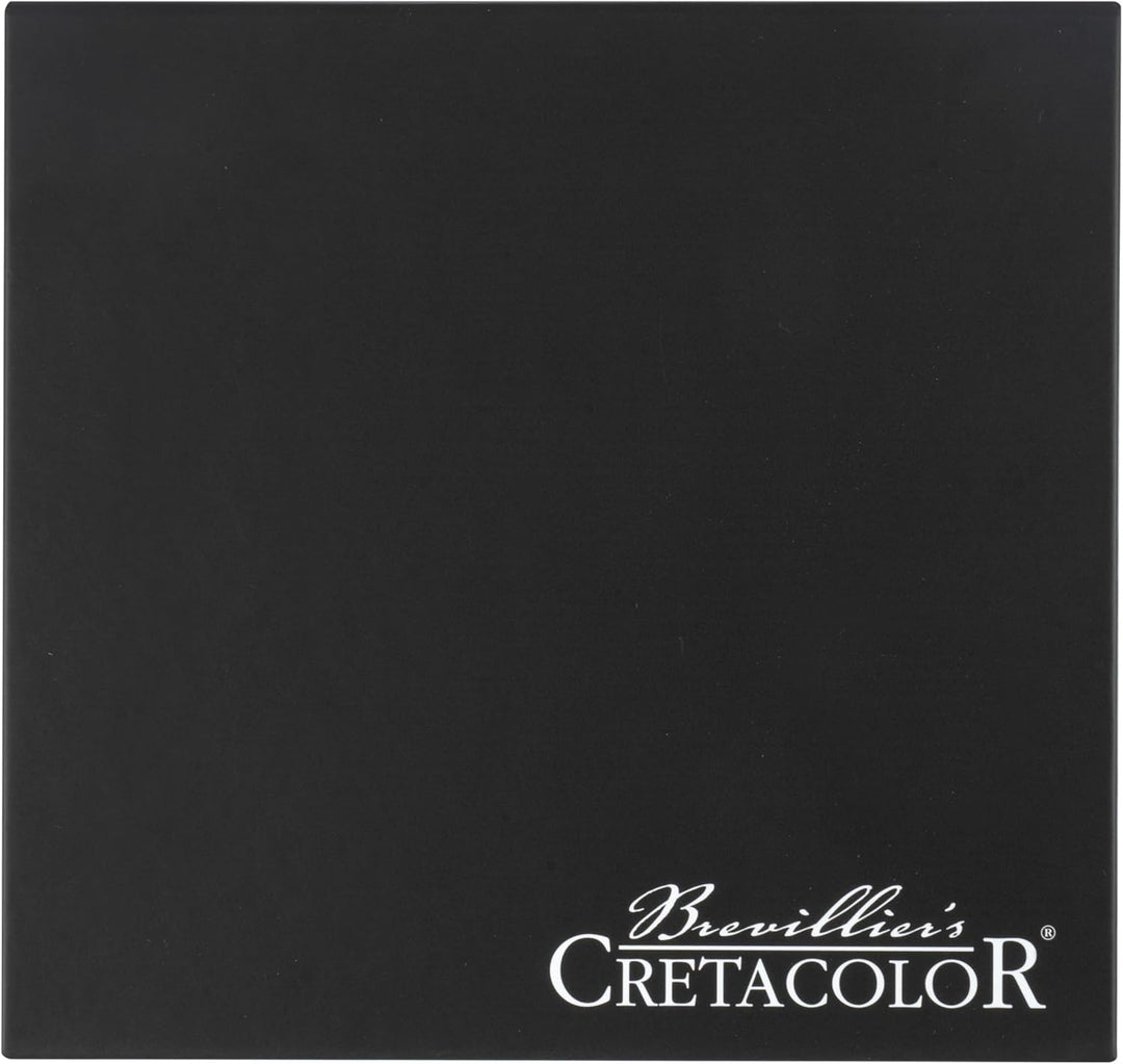CRETACOLOR 400 61 Black Box, Reisskohle Set mit Nero-Stifte & Monolith Graphitstifte, inkl. Radiergu