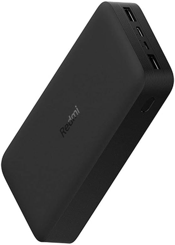 Xiaomi Redmi Externer Akku, 18 W, Fast Charge, Schwarz, 20.000 mAh, Micro-USB-Eingang/USB-C, Ausgang