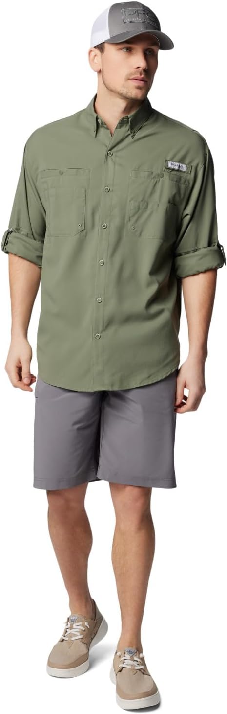 Columbia Herren Tamiami Ii Long Sleeve Shirt Langarmshirt M Zypresse, M Zypresse