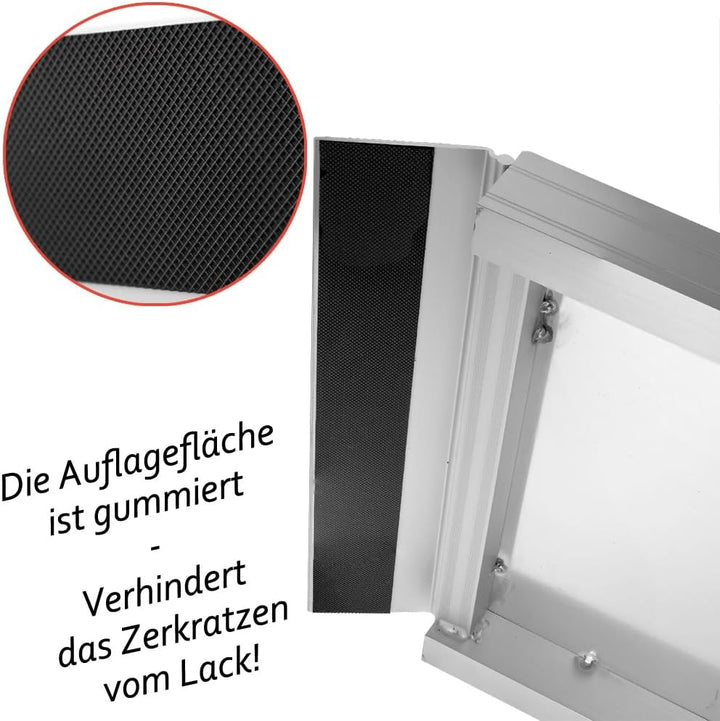 Petigi Hunderampe Hundetreppe Auto Kofferraum Treppen Rampe Einstiegshilfe für Hunde Klappbar Alumin