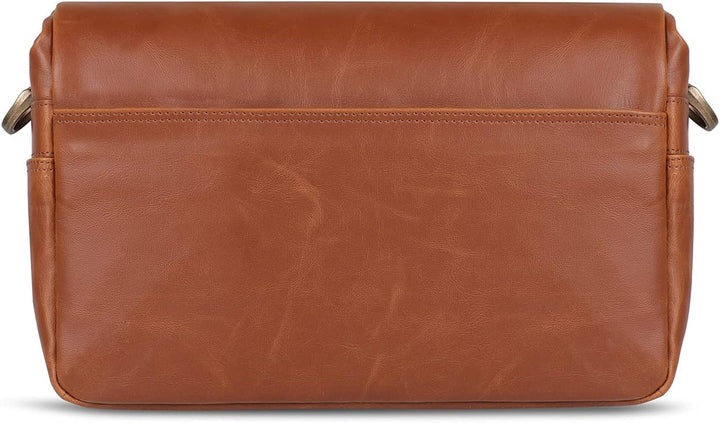 MegaGear MG1525 Kameratasche - Kuriertasche aus Leder für Spiegellose, Sofortbild - und DSLR Kameras