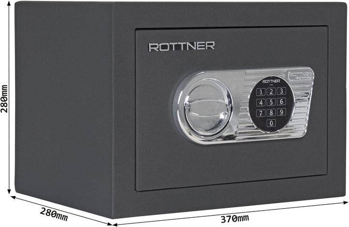 Rottner Toscana 26 Wertschutzschrank EN1 Elektronikschloss Aufbohrschutz Notbestromung bedingter Feu
