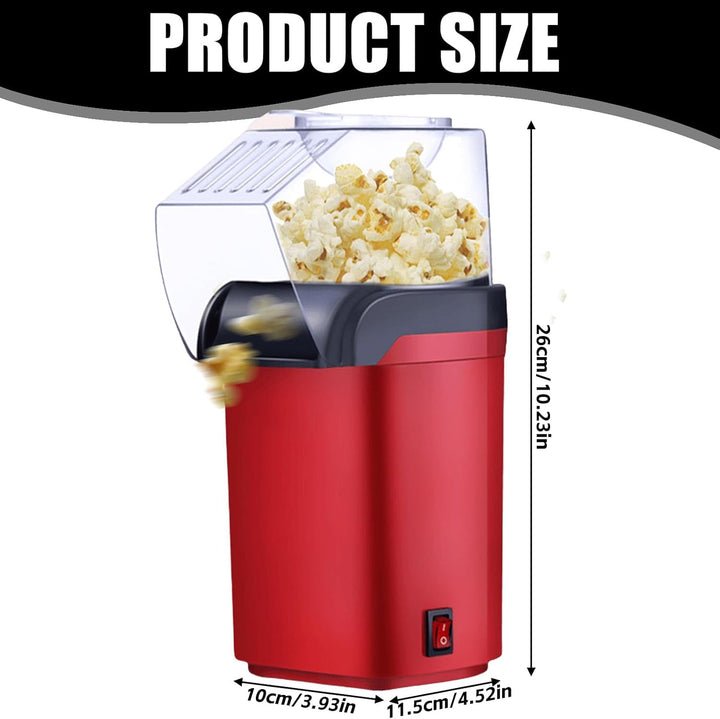 Popcornmaschine: 1200W HeissLuft Popcornmaschine, Selbstgemachte Popcorn Maker, Gesund& Ölfrei, 2 Mi