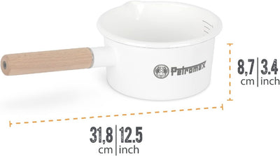 Petromax Emaille Stieltopf 1.0 l Weiss, 1.0 l Weiss