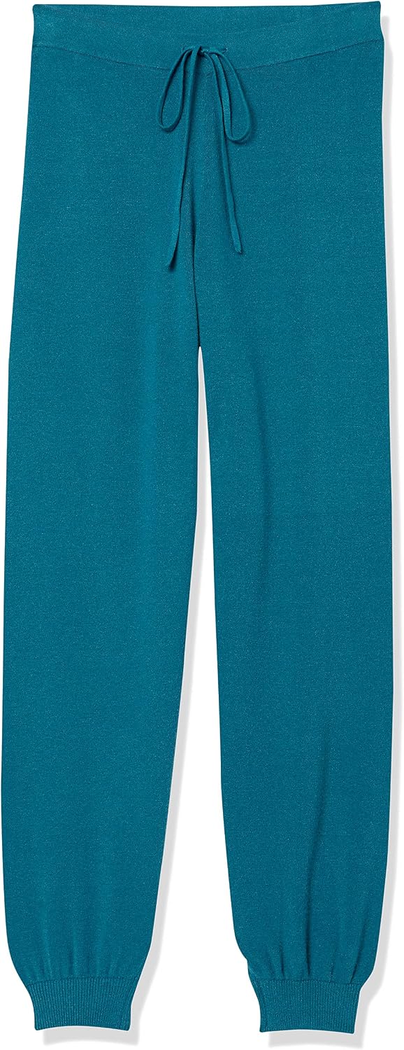 The Drop Maddie superweiche Strick-Jogginghose mit lockerer Passform, für Damen XL Blauer Saphir, XL