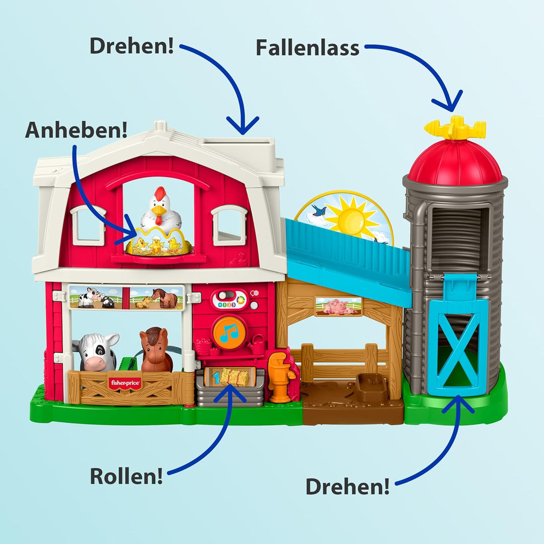 Fisher-Price Little People Tierfreundlicher Bauernhof. Interaktives Spielset für Kinder von 1–5 Jahr