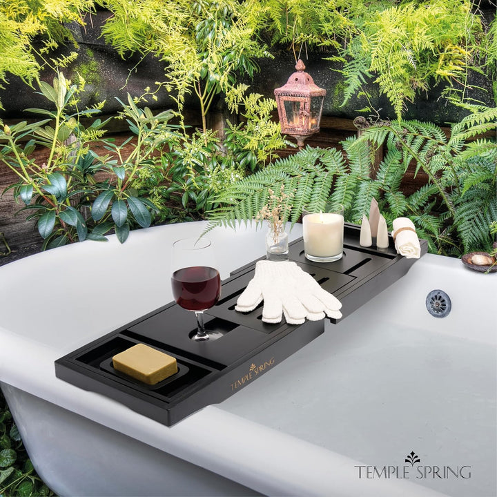 Temple Spring Badewannenablage, Badewannenablage Holz für badewannen zubehör, Badewannenbrett, Badew