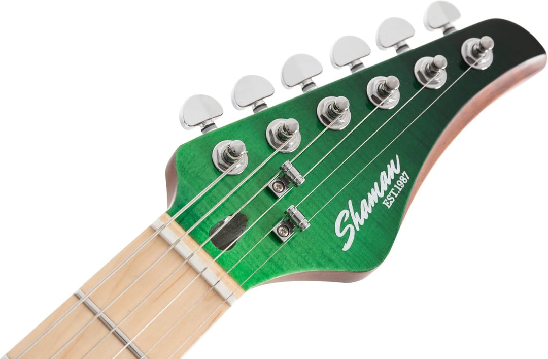 Shaman VST1087-GNB Venture Series E-Gitarre - ST-Bauweise - Flamed Maple Decke - Ahorn-Griffbrett -