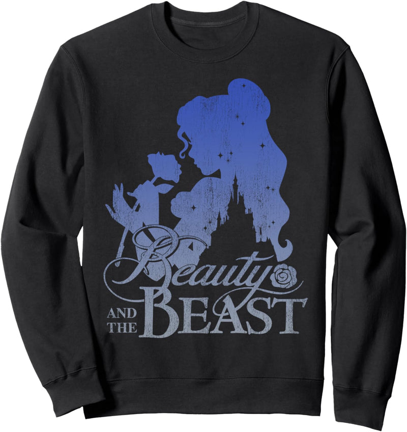 Disney Beauty And The Beast Belle Silhouette Fill Poster Sweatshirt