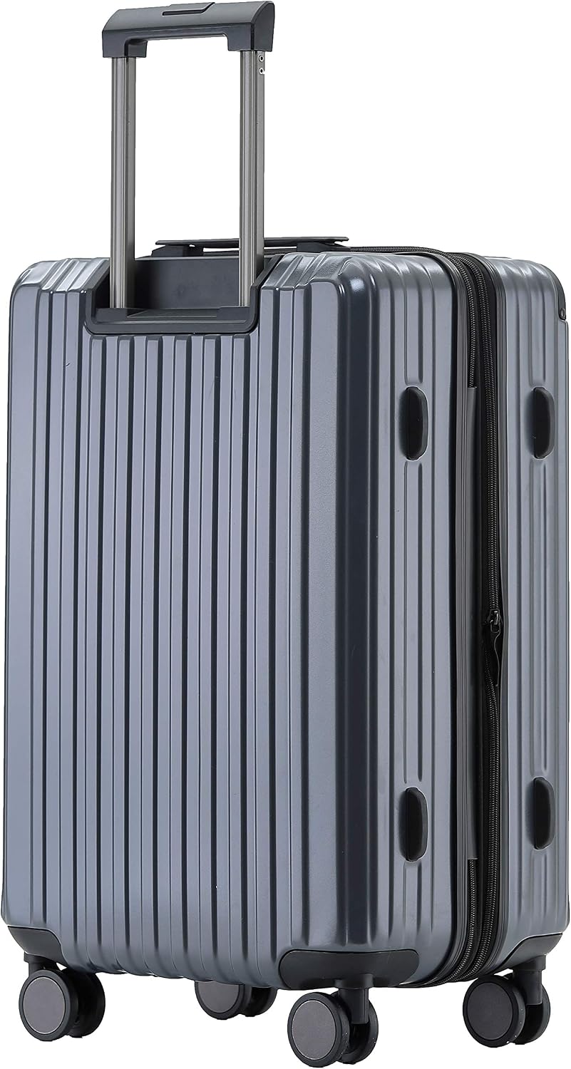 M816 TSA-Schloss, Dehnungsfuge, Teleskopgriff, Reisekoffer mit 4 Rollen, Hartschale, Grosse 76cm-Mit