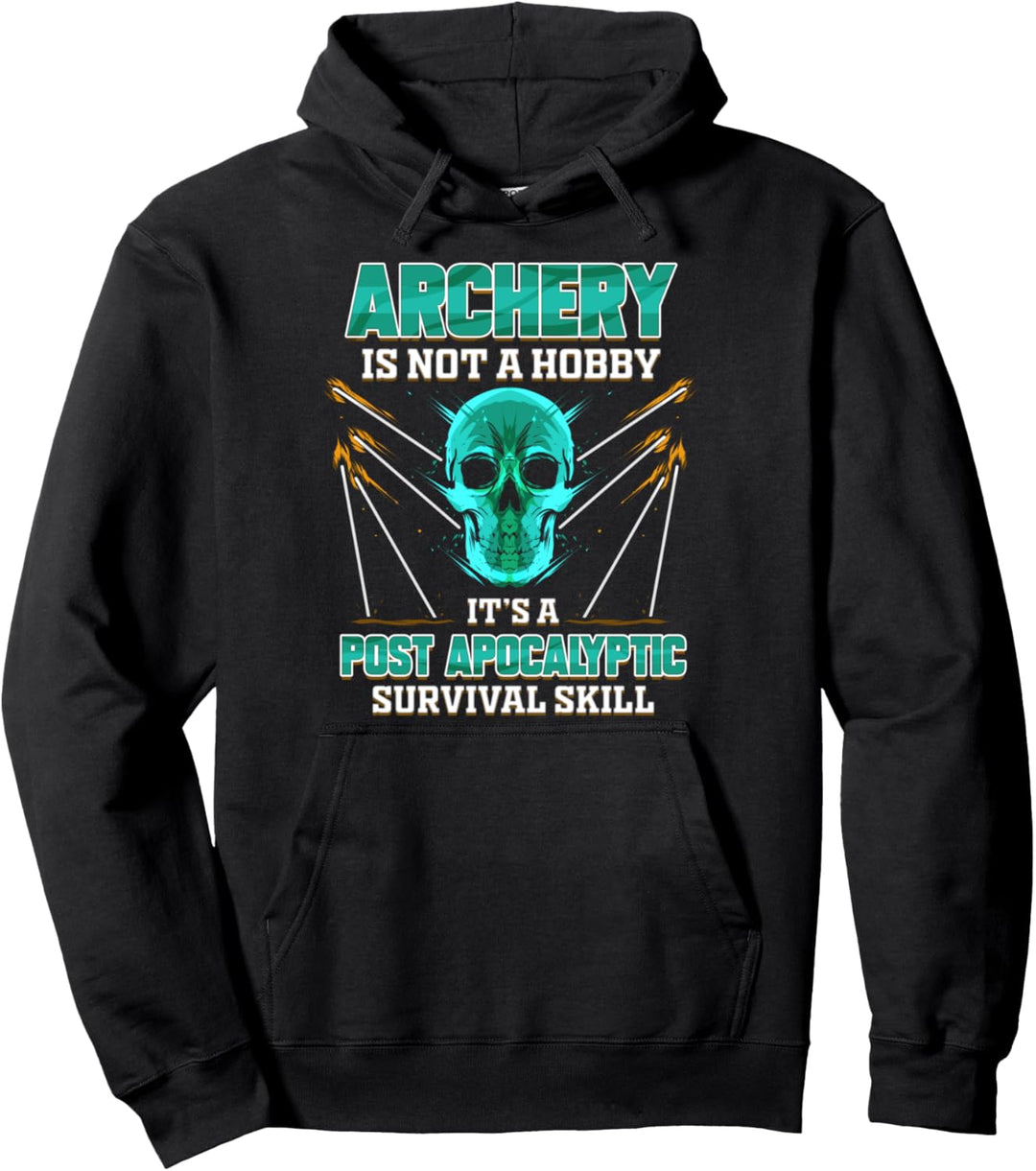 Bogenschiessen Geschenk für Bogenschütze Pfeil und Bogen Pullover Hoodie