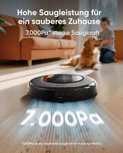 eufy Saugroboter Omni C20 mit All-in-One-Station, Auto-Entleerung, Auto-Wasch- und Trocknungsfunktio