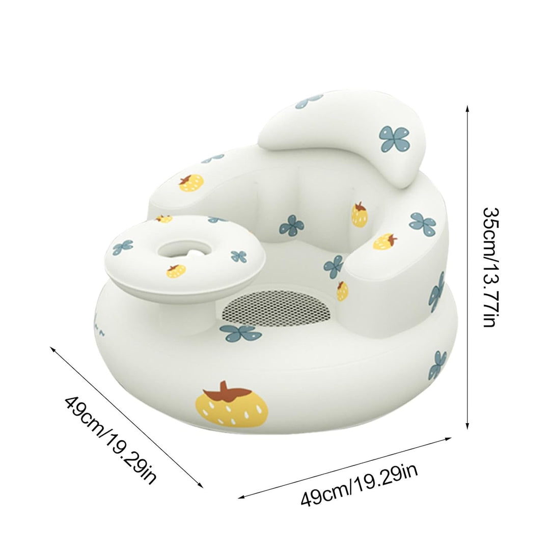 Aufblasbarer Stuhl für Baby | Aufblasbarer Baby-Bodensitz mit eingebauter Luftpumpe | Aufblasbarer S