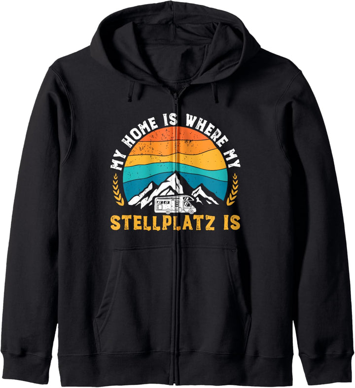 Home Is Where My Stellplatz Is Camping Camper Kapuzenjacke