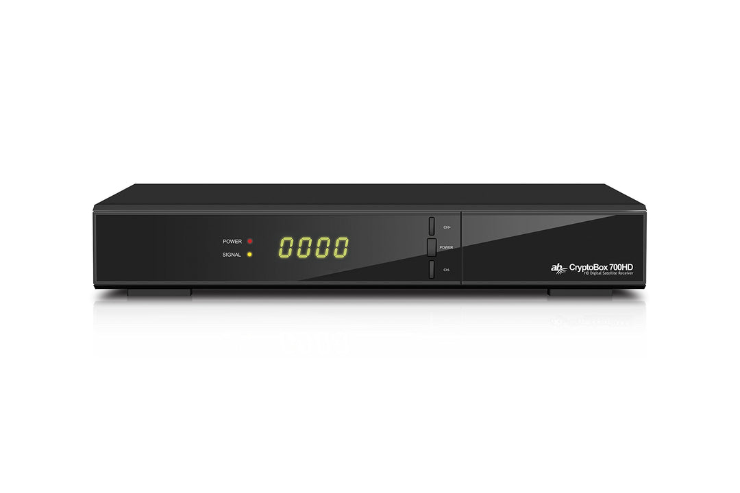AB Cryptobox 700 Full HD Satellite Receiver DVB-S2, HEVC/H.265, LAN schwarz