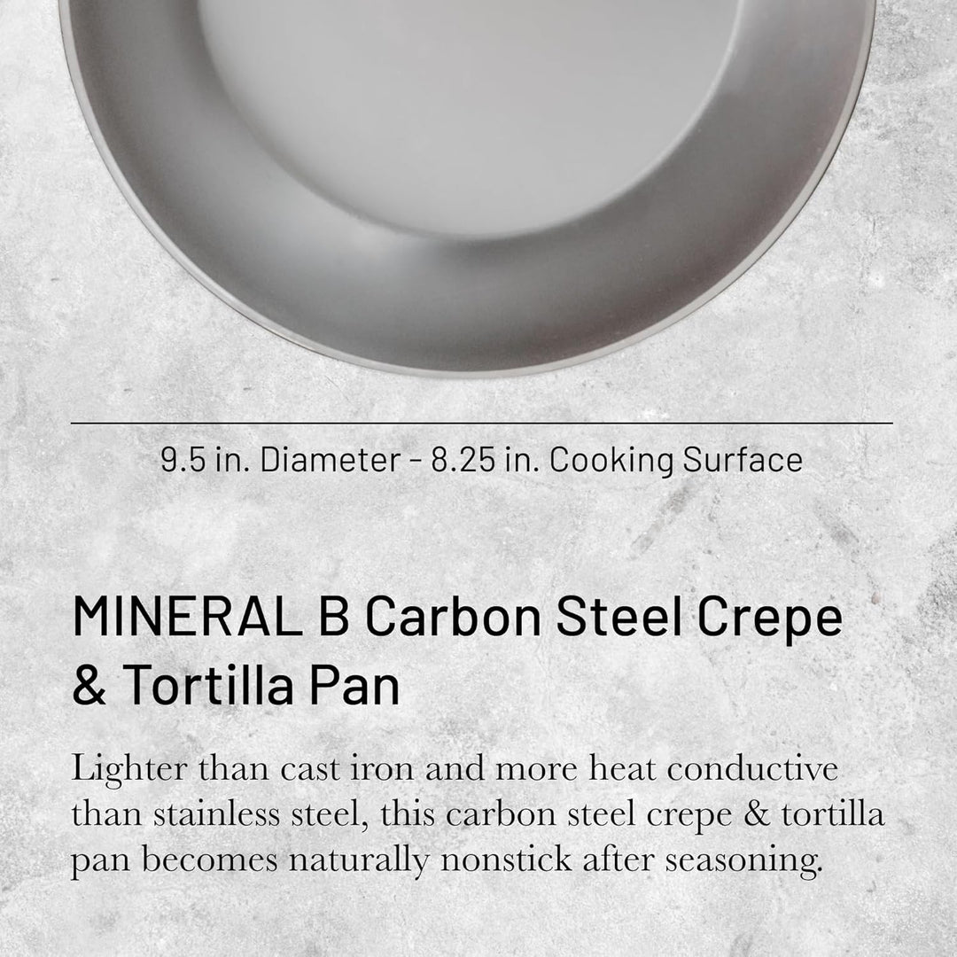 De Buyer - Crêpe-Pfanne MINERAL B aus Eisenstahl -24 cm Durchmesser - 5615.24