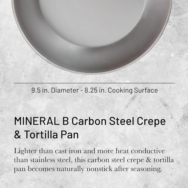 De Buyer - Crêpe-Pfanne MINERAL B aus Eisenstahl -24 cm Durchmesser - 5615.24
