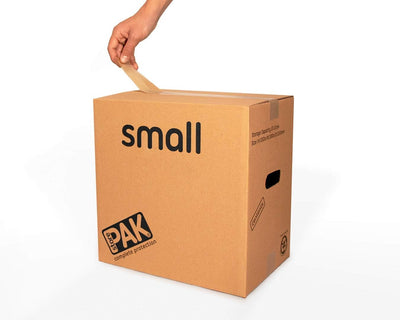 StorePAK Kleine Aufbewahrungskartons, Archivkisten mit Griffen, 31 Liter, 100 % recycelbar, 35 x 35
