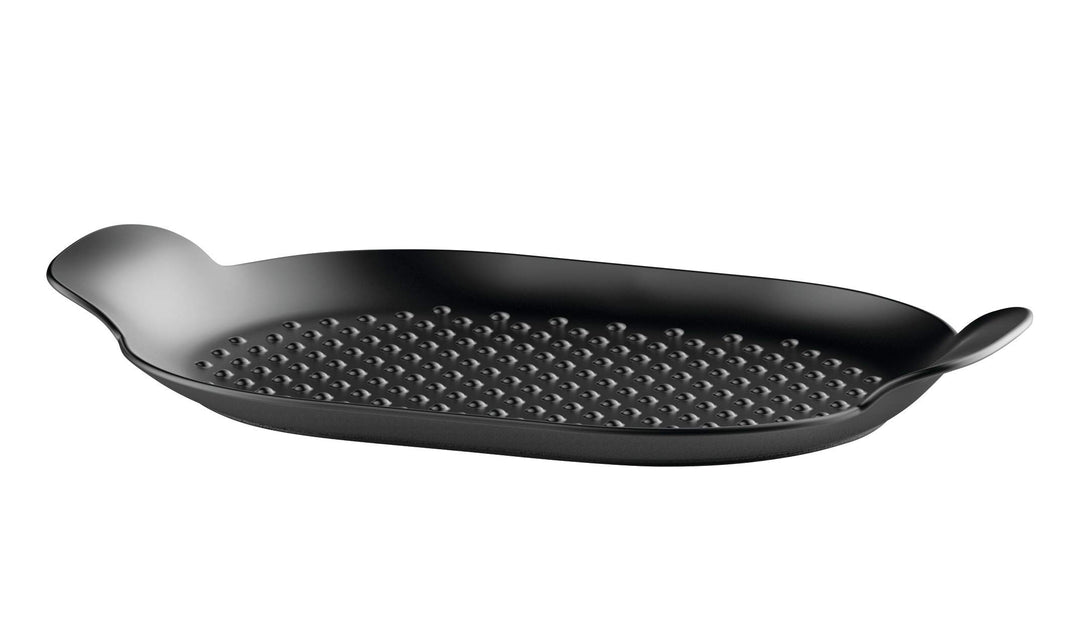 Alessi Edo Grillpfanne aus Gusseisen, Schwarz