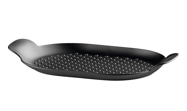 Alessi Edo Grillpfanne aus Gusseisen, Schwarz