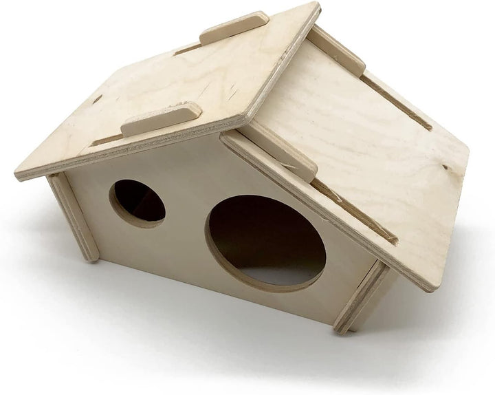 ZooPaul Premium Nagerkäfig Kleintiere schwarz inkl. Zubehör aus Holz 60x36x54 cm Maus Hamsterkäfig