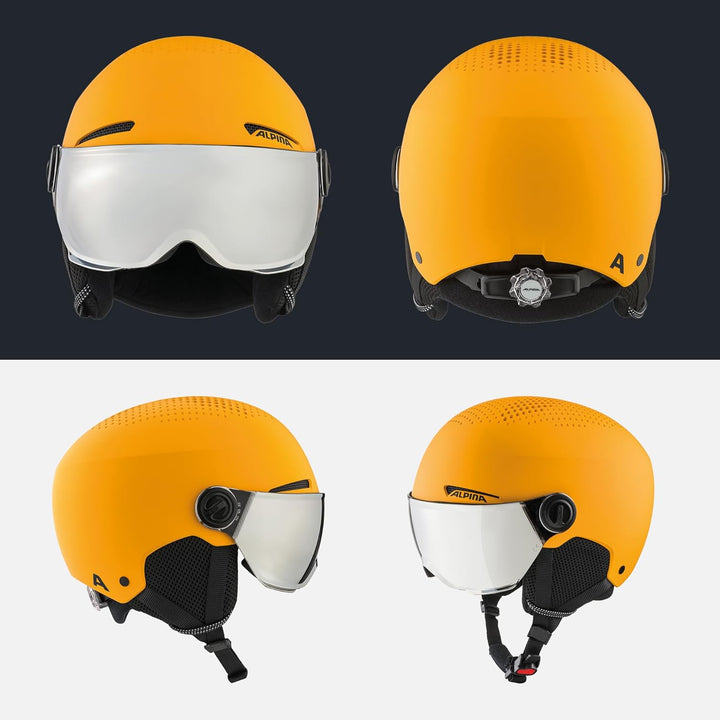 Alpina ZUPO Visor Q-LITE - hochwertiger & sicherer Skihelm für Kinder, mit abnehmbaren Ohrenpolstern
