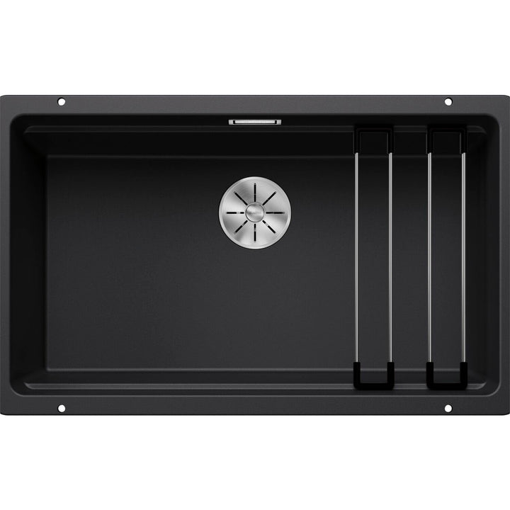 BLANCO ETAGON 700-U | SILGRANIT schwarz | Einbauart: Unterbau | ohne Ablauffernbedienung, mit Zubehö