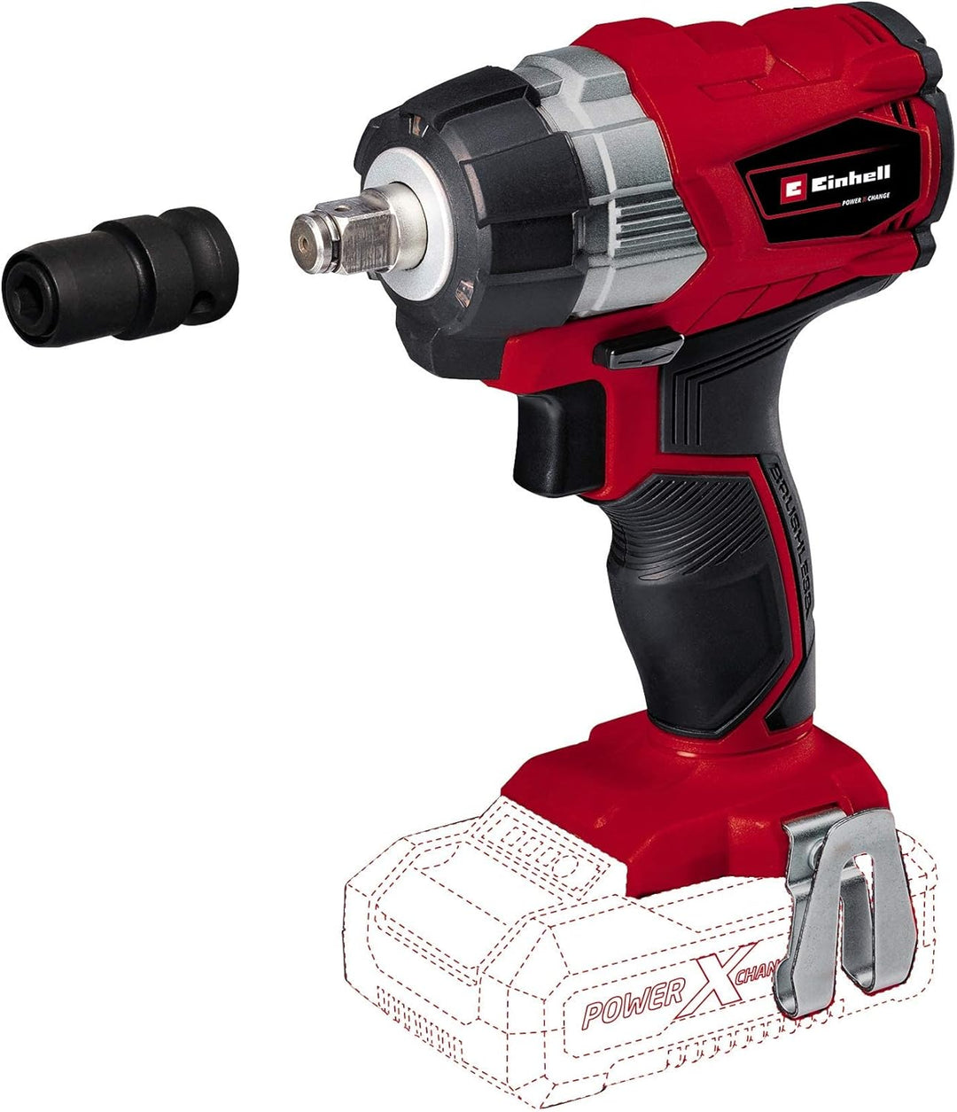 Einhell Akku Schlagschrauber TE-CW 18 Li BL Power X-Change (Lithium Ionen, 18 V, 215 Nm, LED Licht,