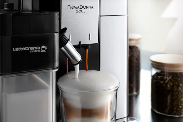 De'Longhi ECAM610.75.MB Primadonna Soul Bean to Cup, Metall, silberfarben/schwarz