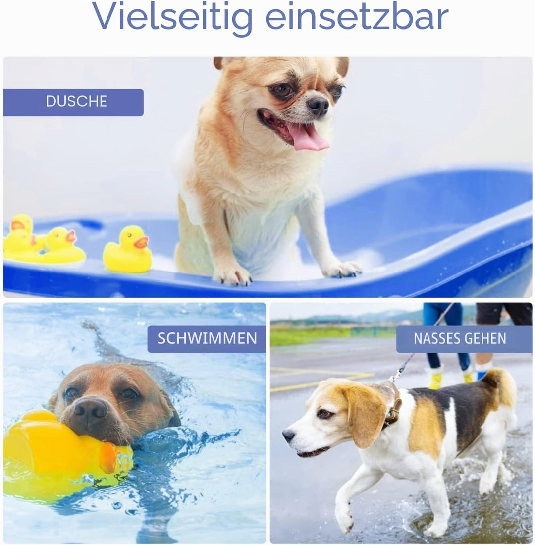 Nobleza Hundebademantel Mikrofaser mit Klettverschluss,Super saugfähig und schnell trocknend,Bademan