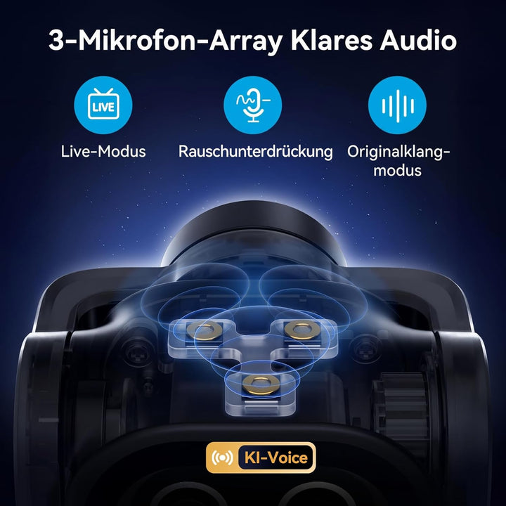 EMEET PIXY 2K Dual-Kamera KI PTZ Web-Kamera, KI-Tracking, 0.2s PDAF & KI-Autofokus, mit Sony-Sensor